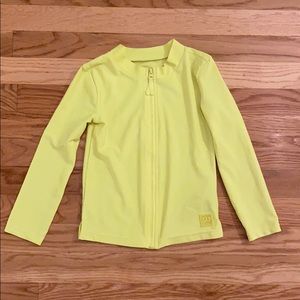 Neon yellow rash guard